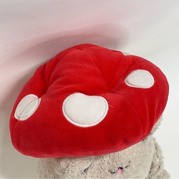 plush goals cuddle barn wawa toadstool frog plush beige red mushroom - Picture 4 of 10